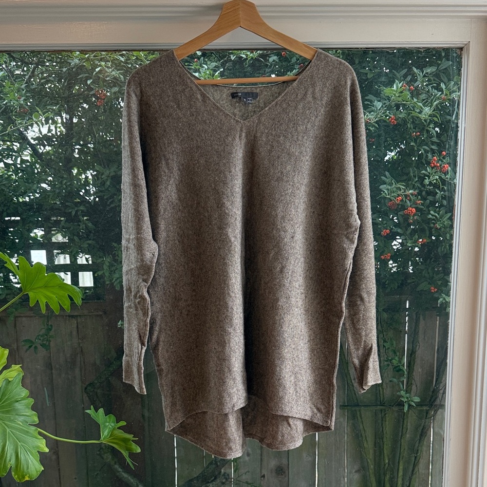 V-Neck Brown Sweater